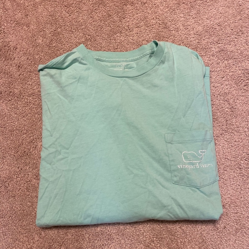 Teal vineyard vine long sleeve